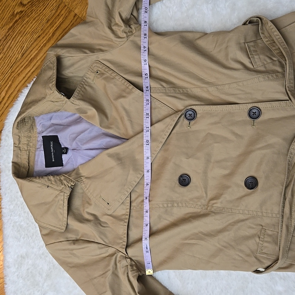 Banana Replubic Factory Tan Trench Coat, Womens Small - Picture 4 of 11